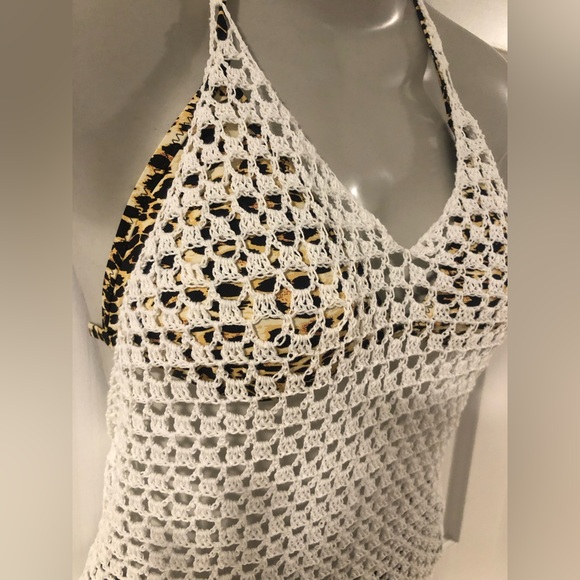 Crochet fishnet dress for beach days - Picture 5 of 9